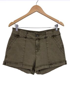BKE Taupe Olive Soft Denim Casual Summer Shorts Size 27
